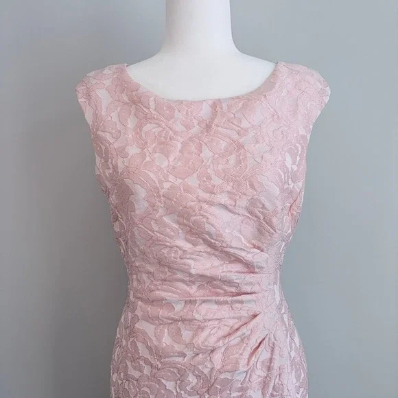 Lauren Ralph Lauren Sheath Dress Floral Formal Wedding Garden Party Women's 10 - Picture 4 of 12